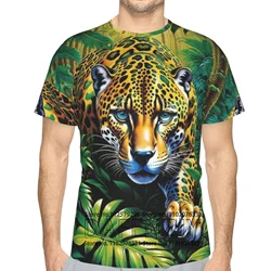 Summer T-shirt Men Animal Tiger Lion 3d Print Fashion Short Sleeve Top Micro Elastic Sport Fitness T Shirt For Men