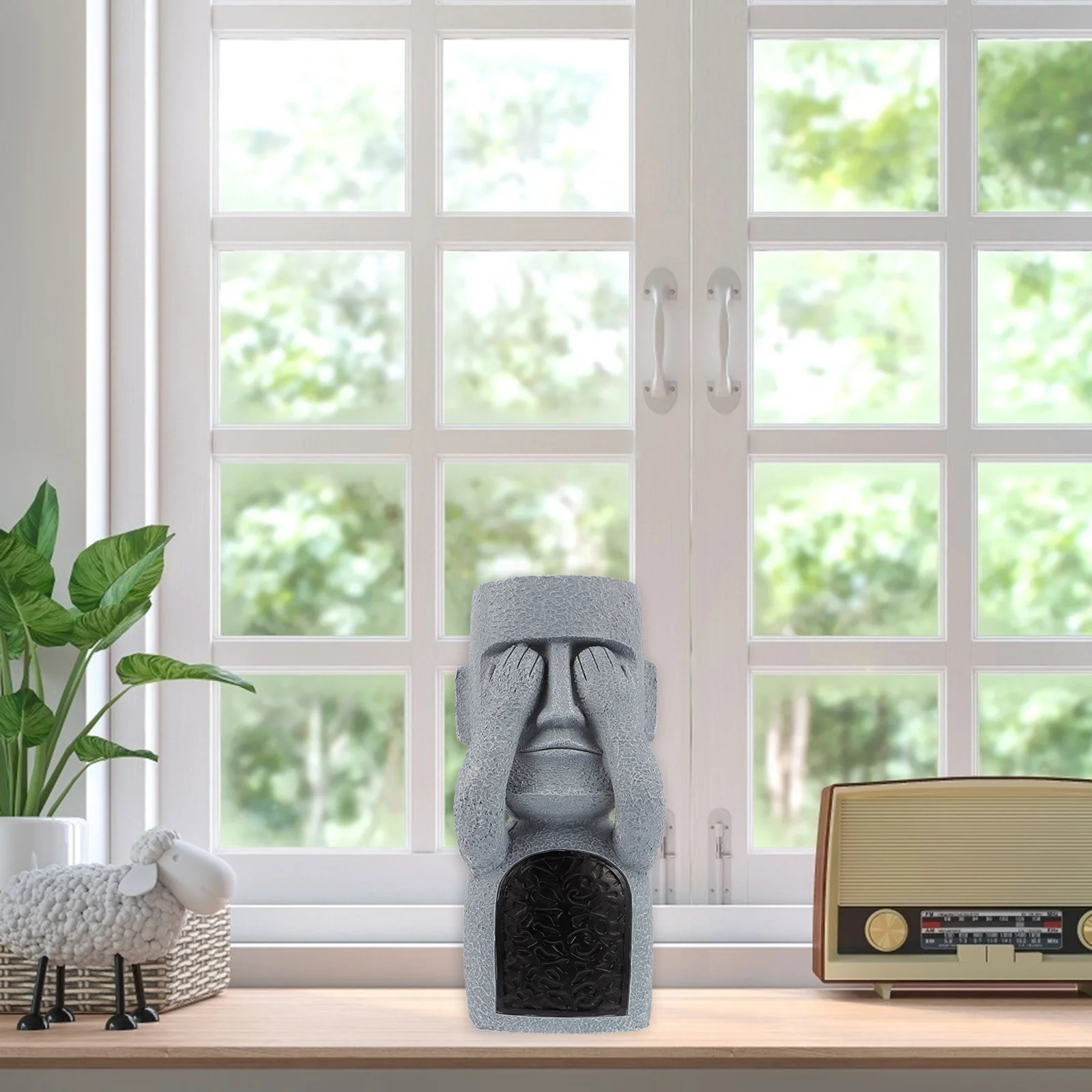 

Giant Statue Resin Sculpture Creative Desktop Decoration Home Office Retro Resin Crafts Ornament