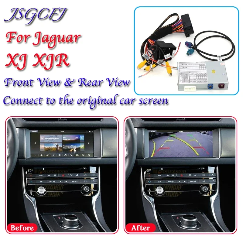 For Jaguar XJ XJR 2010~2021 Rear View Parking Camera Adapter Connect Original Car Upgrader System Screen Reverse Decoder Module