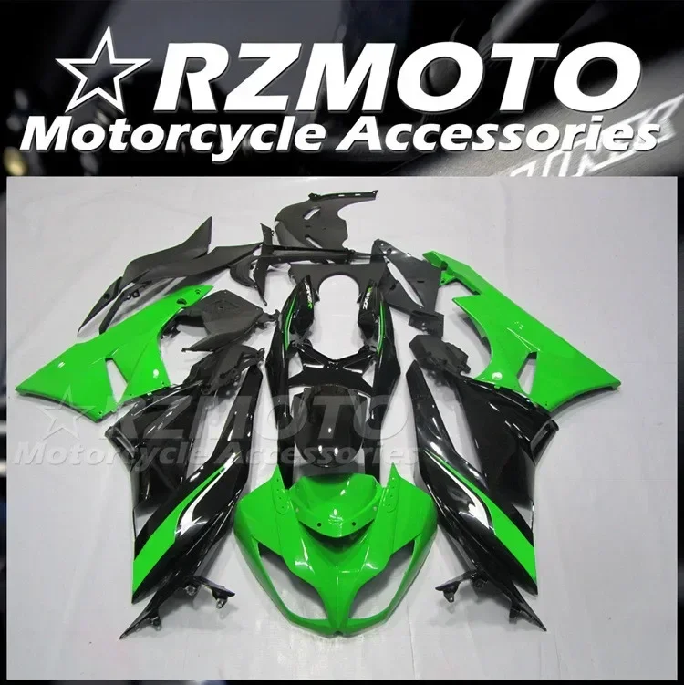 

4Gifts New ABS Fairings Kit Fit For KAWASAKI ZX-6R ZX6R 636 2009 2010 2011 2012 09 10 11 12 Bodywork Set Black Green