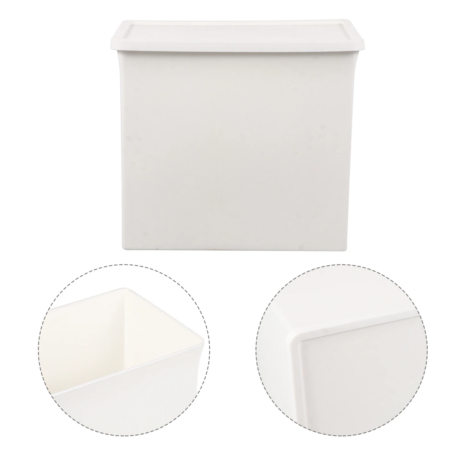 

2pcs Plastic Storage Box Small Boxes Lids Containers Creative Tidy Houseware Organizer Bedroom Desk Folder