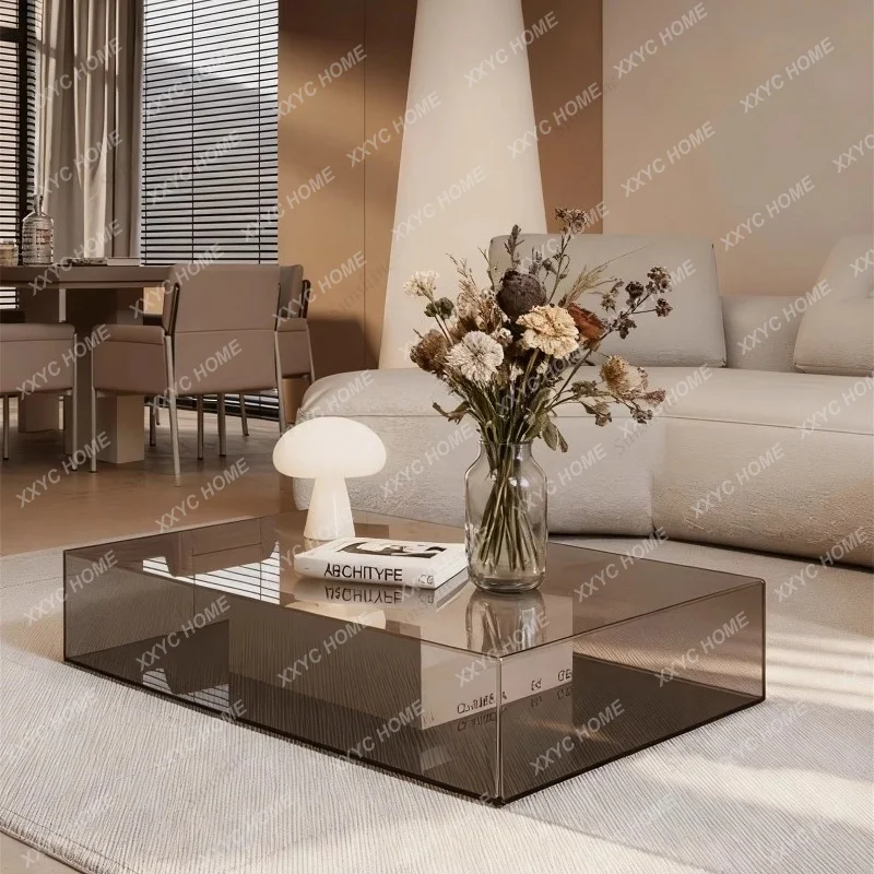 

SLModern light luxury minimalist acrylic coffee table rectangular table
