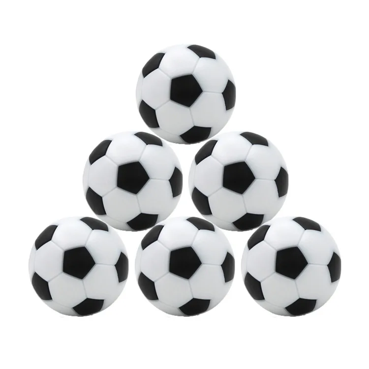 

Resin Desktop Football Machine Accessories With A Diameter Of 36mm 6 Football Balls/pack Black And White Football Balls Ornament