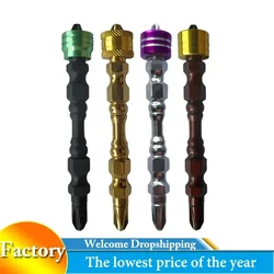New 5pcs 65mm Screwdriver Bit Set Phillips Double Cross Head PH2 Magnetic Ring Bits 1/4'' Hex Shank for Electric Screw Driver