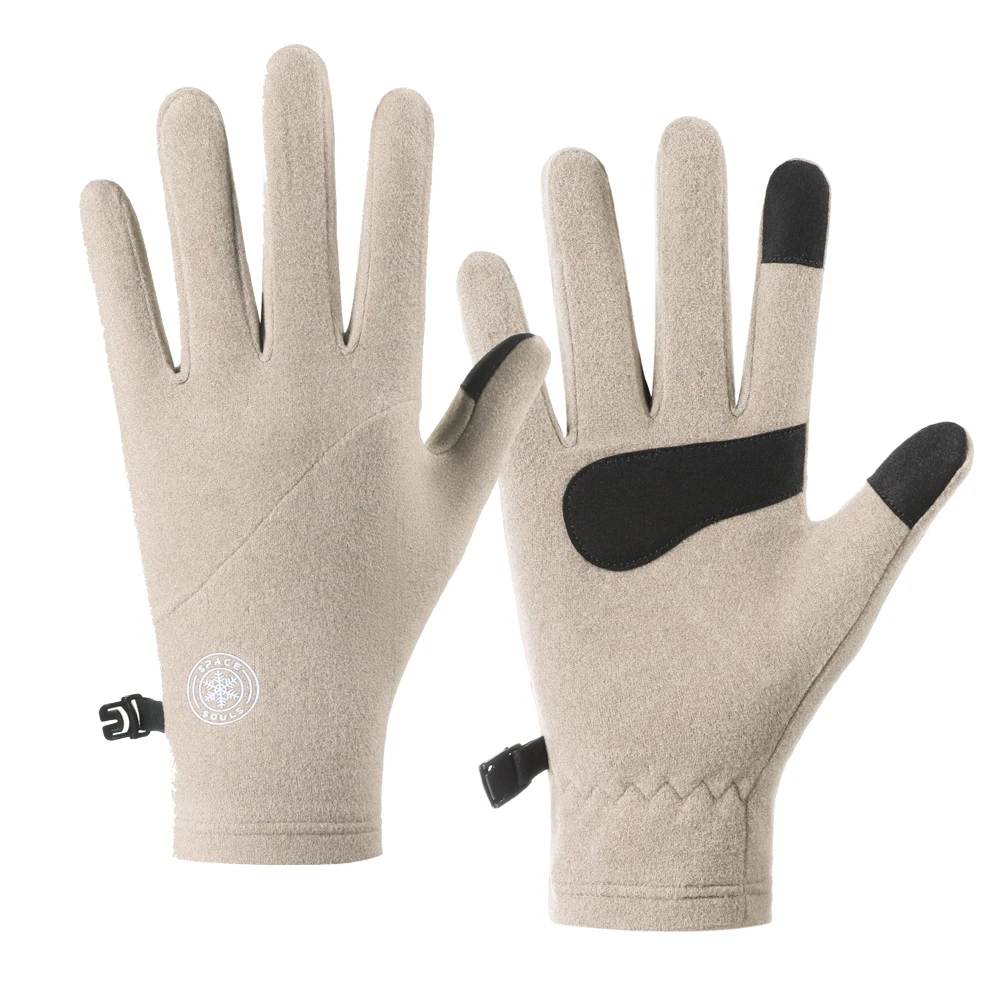 Winterwarme Skihandschuhe mit weichem Touchscreen-Futter, Unisex Outdoor-Fahrrad- und Laufhandschuhe, Damen-Kälteschutzhandschuhe – Detail 14