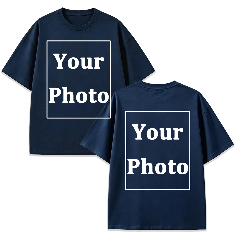 Herren Sommer Team T-Shirt Personalisiertes Design Lässige Weite Basic-Workwear Familien-Sport-Street-Tops Weiche Baumwollkleidung – Detail 29
