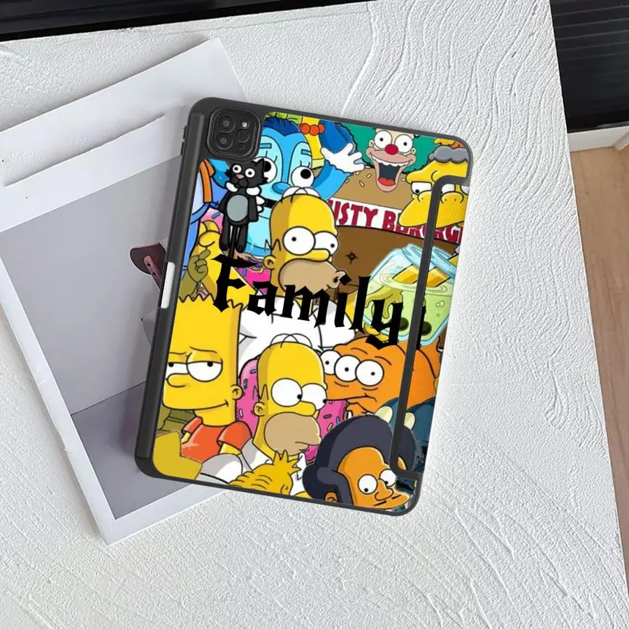 Cartoon Simpsons Cute Tablet Case For iPad Air 4 5 M3 M2 1 2 M4 11inch Pro 2025 Pro 11th 10th 9th 8th 7th 12.9inch Mini 6 7