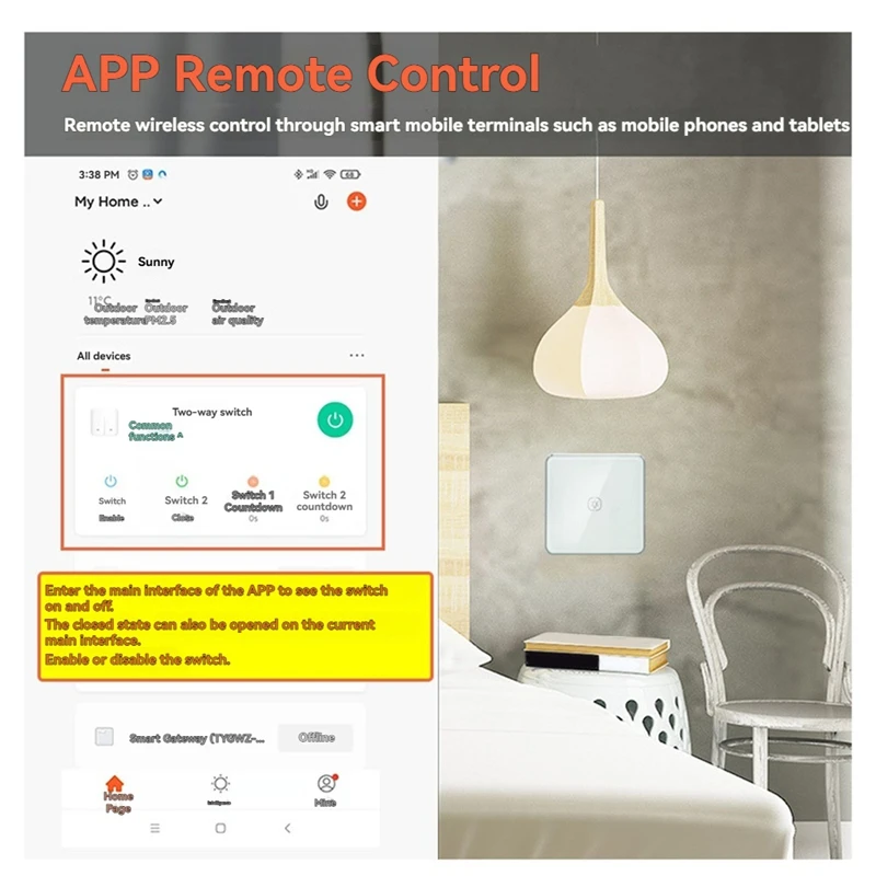 Interruttore della luce Zigbee con interruttore tattile in vetro con telaio in alluminio Funziona con il controllo dell'assistente domestico Tuya Alexa