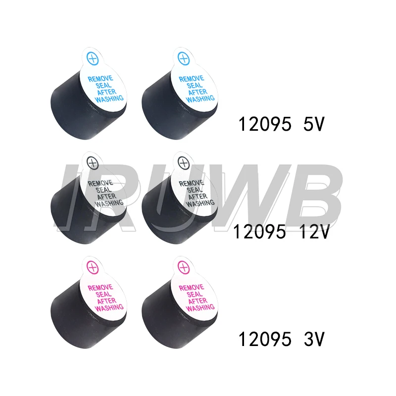 10PCS 12095 12*9.5mm Mini Plug Speaker 3V/5V/12V/16R Active Buzzer TMB12A03 TMB12A05 TMB12A12 Magnetic Long Continous Beep Tone