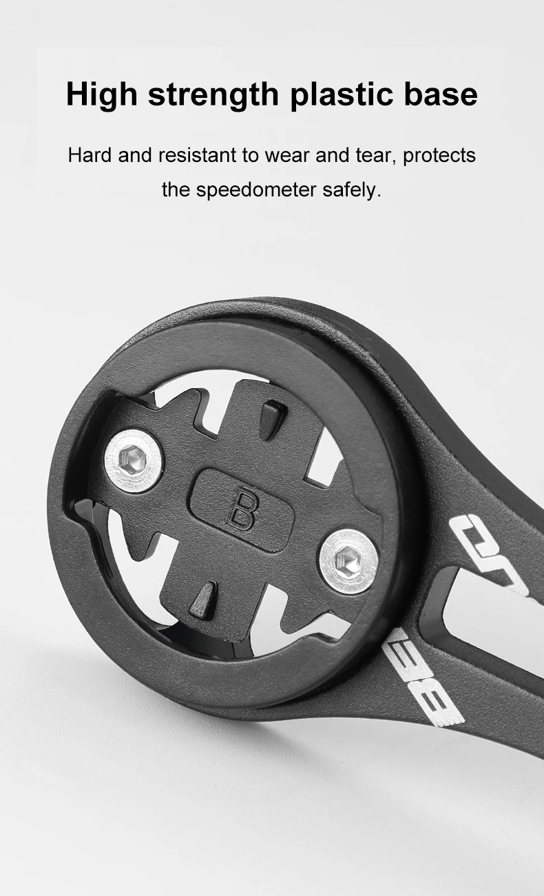 Fahrradcomputer-Halterung aus Aluminiumlegierung, Verstellbare MTB-Rennrad-Tachometer-Lenkerhalterung für Garmin/Cateye/Bryton – Detail 3