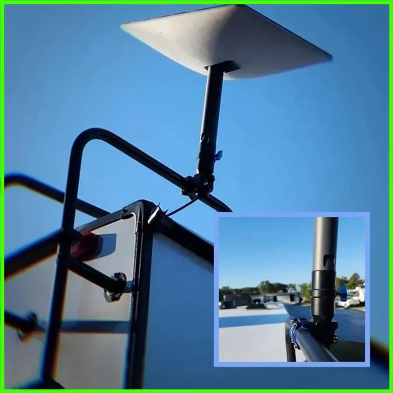 جبل للسقف/سيارات الدفع الرباعي/طبق الأقمار الصناعية في الهواء الطلق جبل لستارلينك جبل مع محول الأنابيب 0.8-1.1'' نطاق التثبيت #3