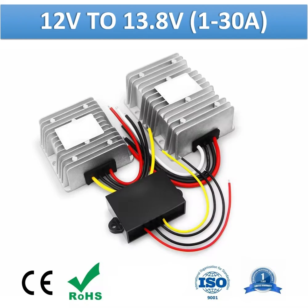 

DC DC Converter 12V to 13.8v From 1Amp to 30Amp Output Step Up Boost Power Converter Regulator 13.8v Voltage Stabilizer