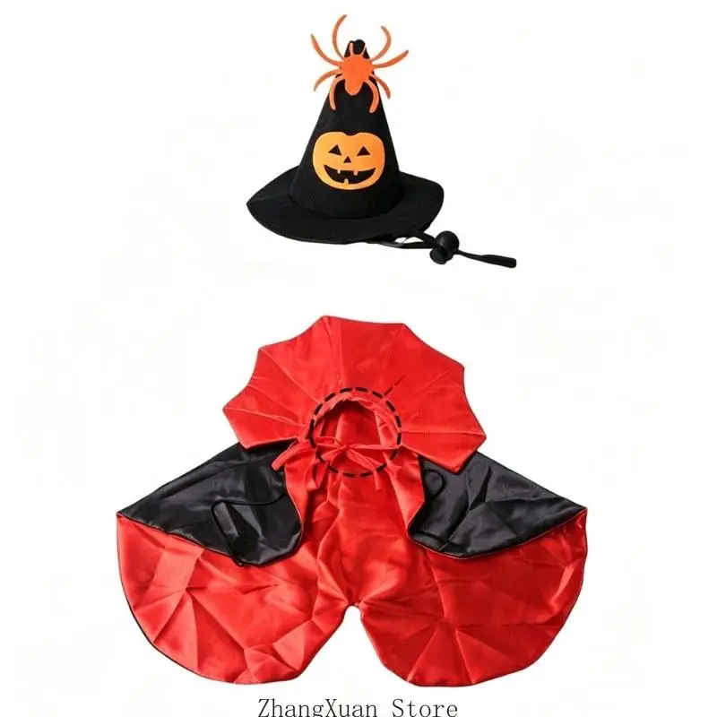 Halloween-Veranda-Statue-Kostüm-Set für Standard-23-Zoll-Vogelpräsentation, Polyester-Outfit für Eingangsbereich und – Detail 10