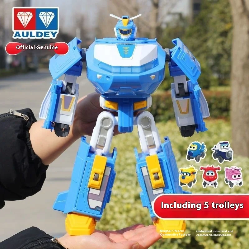 Super Wings Mini World Aircraft Robot trasformare dall'aereo in robot Action Figures Anime Giocattolo per bambini Regalo