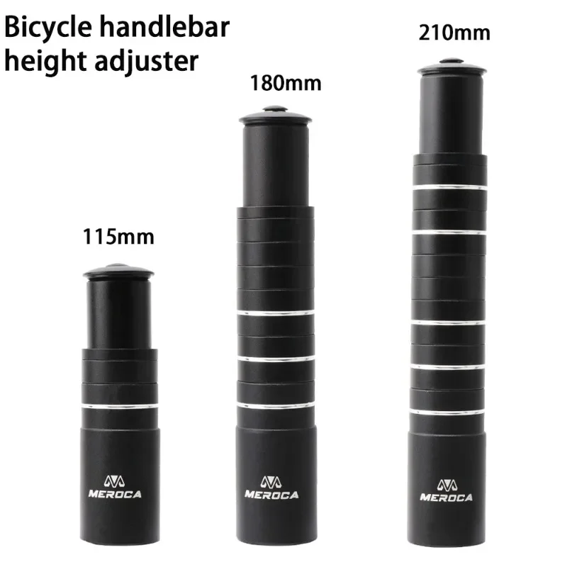 Przedłużacz wspornika roweru 115mm 180mm 210mm widelec rowerowy kierownica podnieś regulowany Road MTB przedłużenie wspornika Adapter część rowerowa