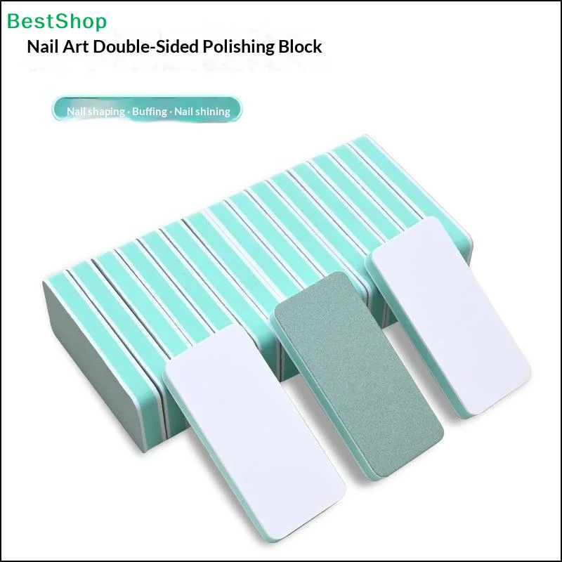 〔Y〕10Pcs Dual-Sided Nail Buffing Blocks Professional Nail Care Multi-Functional Polishing Tools For Beauty Salon Shine Enhancing
