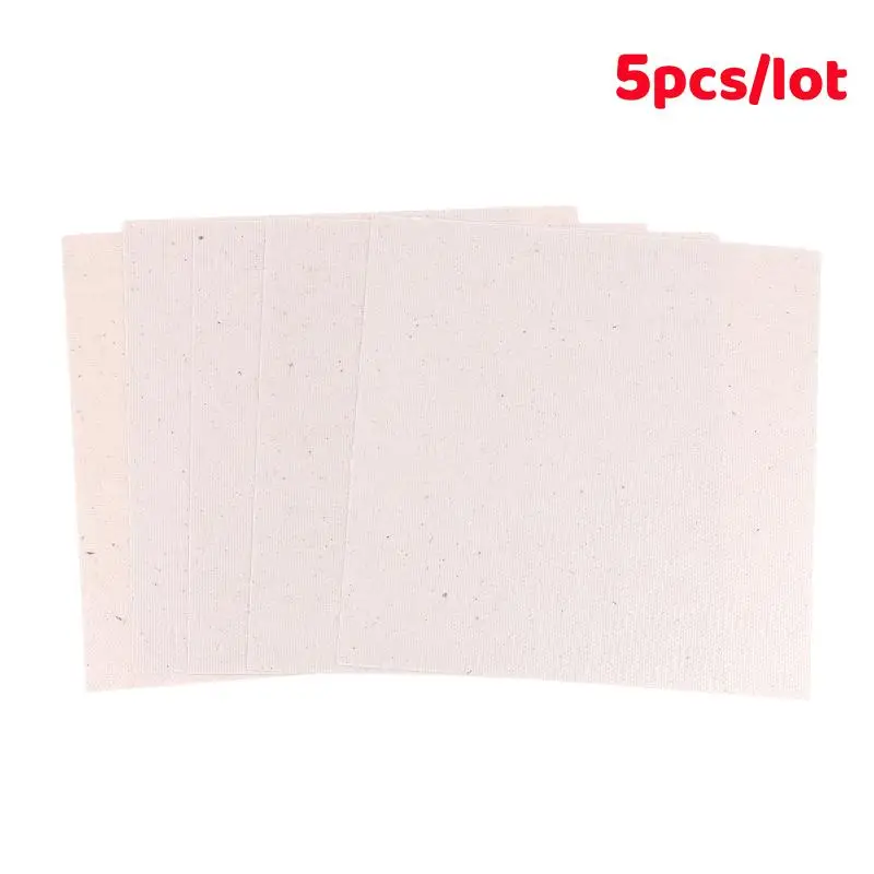 5Pcs 13*13CM Universal Microwave Oven Accessory High-Temperature Resistant Electrical Insulation Mica Plate Sheets