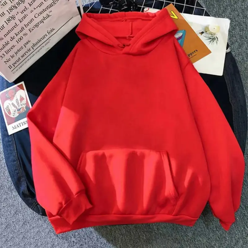 Herbst-Winter-Fleece-Hoodies, modische Freizeit-Sweatshirts für Herren und Damen, Harajuku, warme, übergroße Pullover, 11 Farben, Hip-Hop-Streetwear – Detail 6