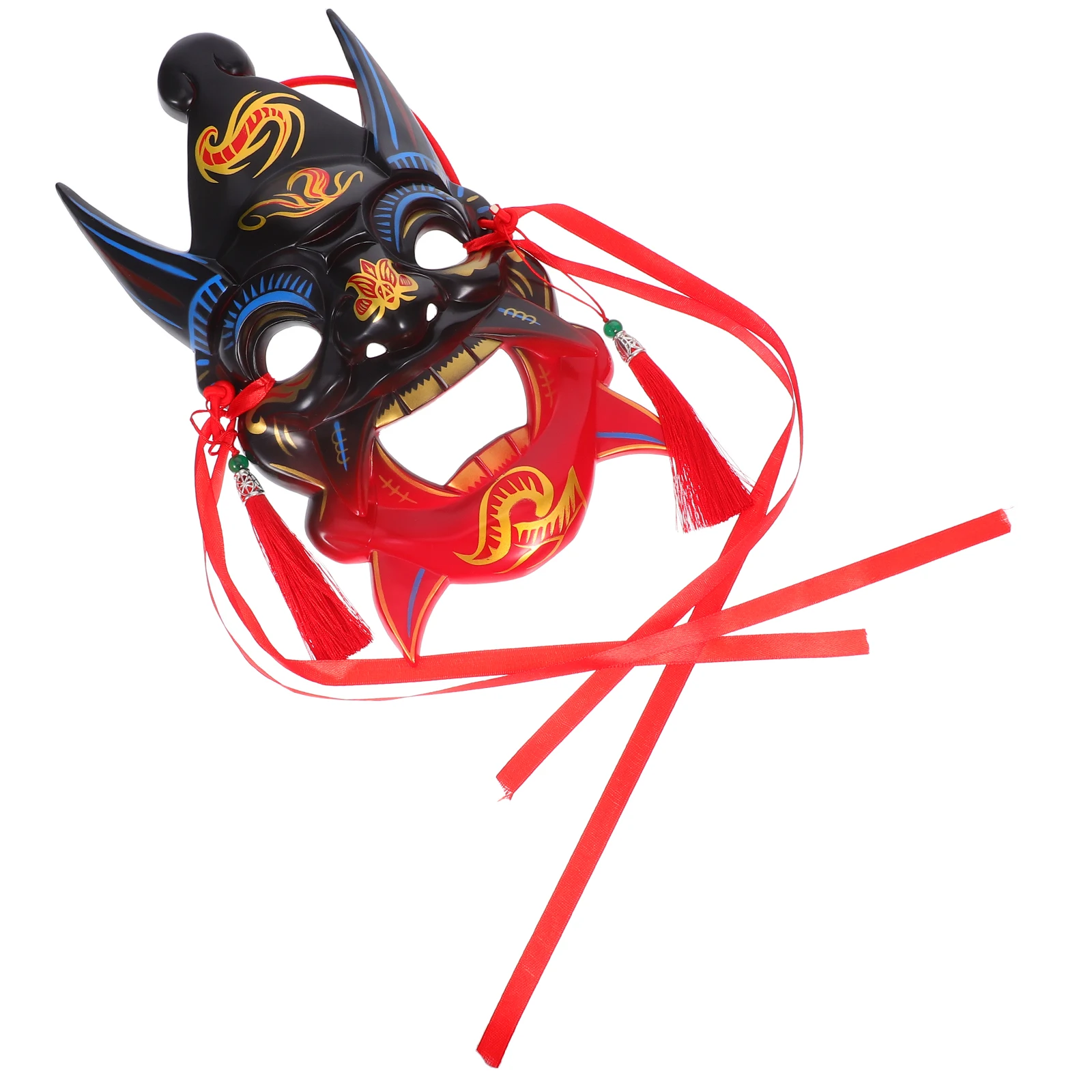 

Handmade Painted Masks Full Face Asian Costume Accessory Lightweight Comfort Cosplay Decor Traditional Craftsmanship