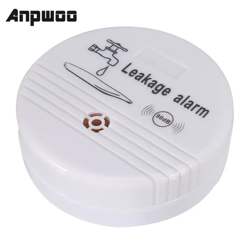 ANPWOO-Detector de fugas de agua inalámbrico ABS, Sensor de agua, alarma de fugas, seguridad del hogar