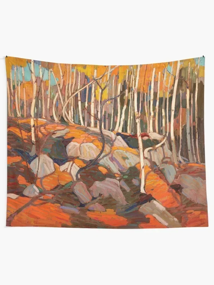 

Tom Thomson - The Birch Grove, Autumn - 1915-16 Tapestry Wall Hanging Wall Decorative Paintings Tapestry