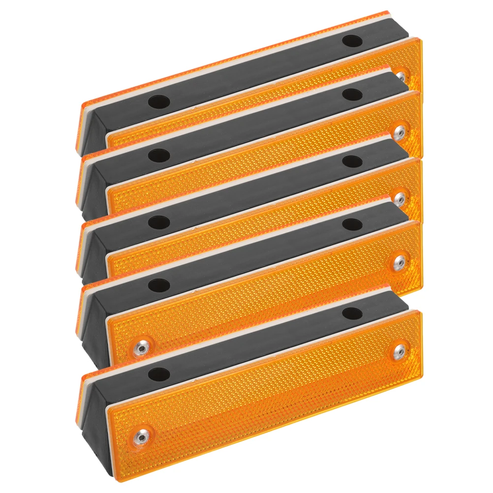 5 pz Riflettente Vialetto Marker Pavimentazione Strada Riflettore Rettangolare Delineatore Guardrail Autostrada Garage Solida Visibilità