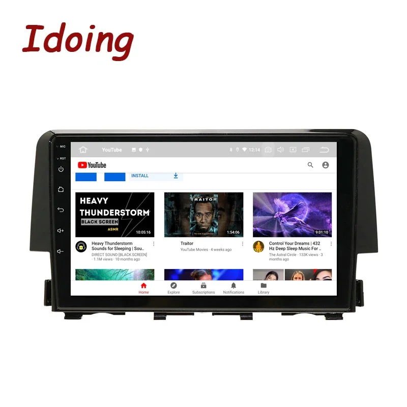 9 Inch Android Auto Car Stereo for Honda Civic 10 FC/FK 2015-2020 | Wireless Apple CarPlay | GPS Navigation Head Unit | 4GB RAM