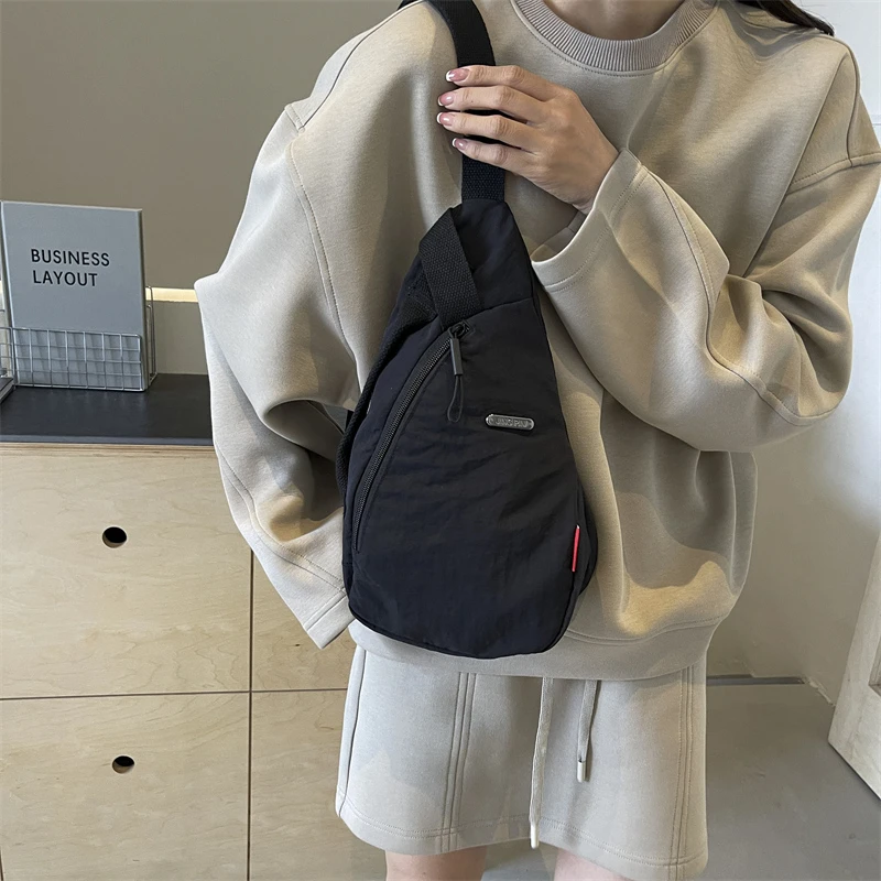 

Casual Nylon Versatile Large Capacity Backpacks for Unisex 2025 High Quality Simple Portable Interior Zipper Pocket Chest Pack