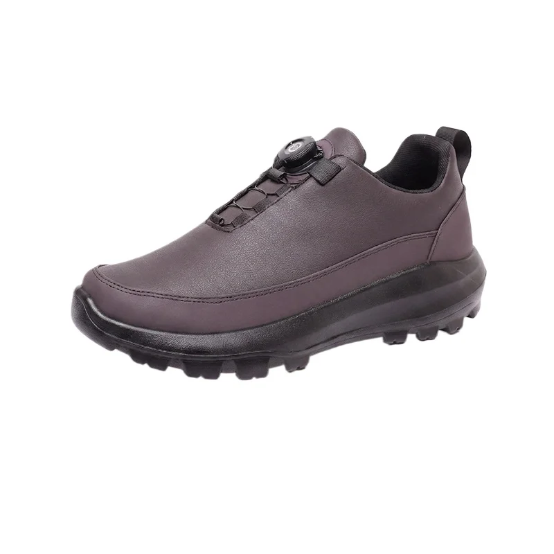 Herren-Freizeitschuhe mit Drehverschluss, Obermaterial aus Kunstleder, dicke, rutschfeste Sohle, wasserdicht, leicht, ideal für den täglichen Gebrauch und zum Spazierengehen im Freien. – Detail 15