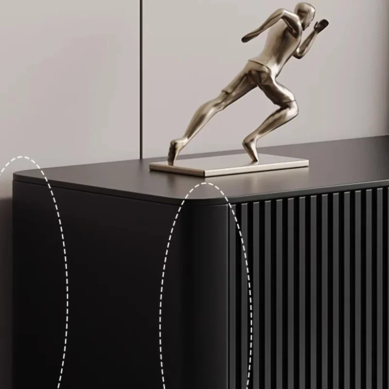 Filing Black Tv Table Simple Modern Solid Wooden Tv Cabinet Modular Designer Compact Muebles Para El Hogar Trendy Furniture