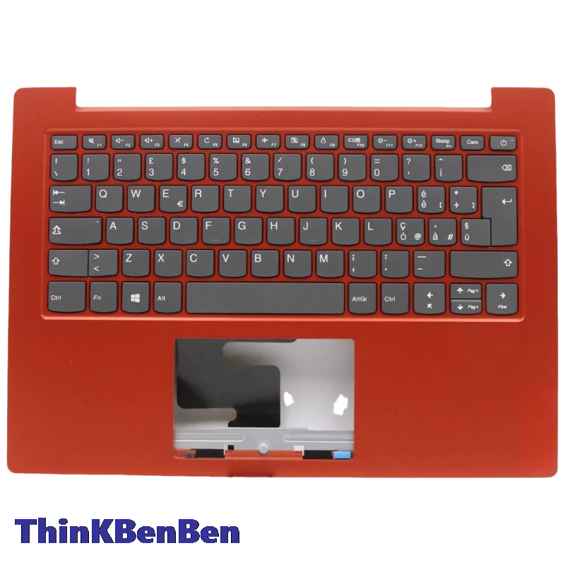 IT Italian Flame Orange Keyboard Upper Case Palmrest Shell Cover For Lenovo Ideapad 1 14 14IGL05 5CB0X57026