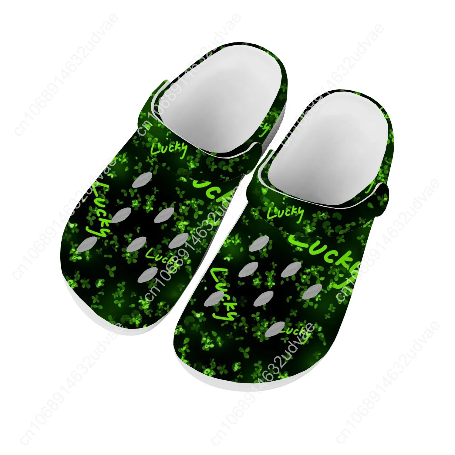 

Lucky Shamrock-St Patricks Day Sandals Men Women Teenager Fashion Water Shoes Garden Breathable Comfort Beach Custom Slippers