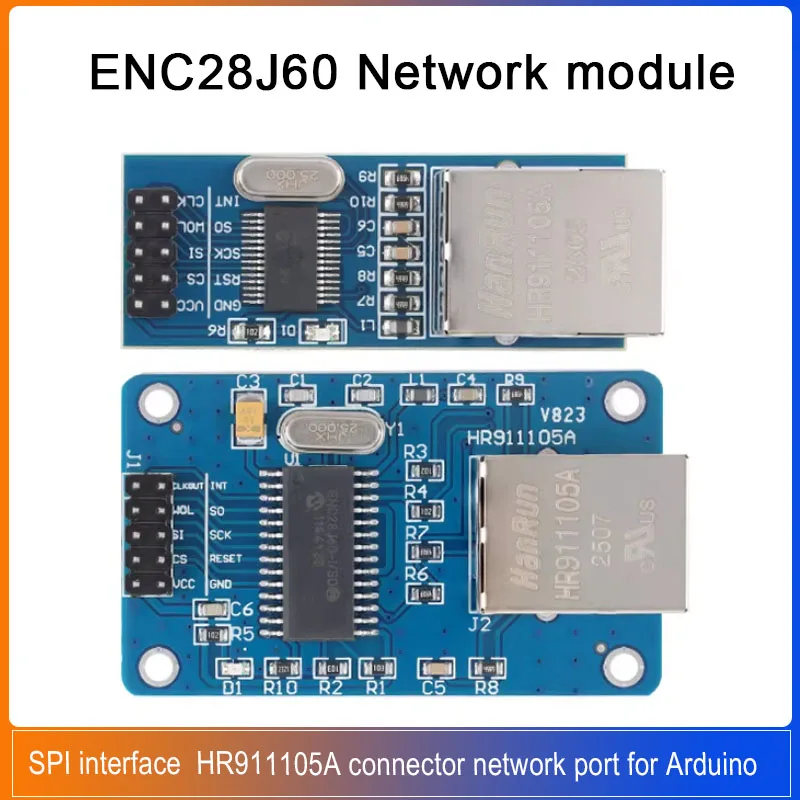 ENC28J60 Network Module SPI Interface Ethernet MCU Microcomputer Development Board Supporting Module For Arduino/AVR/LPC/STM32