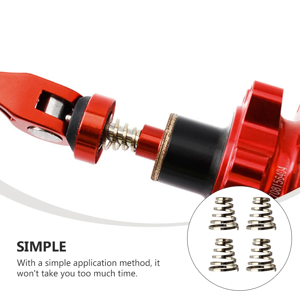 4 قطعة محور الدراجة الإفراج السريع رافعة رمح الفولاذ المقاوم للصدأ الربيع دائم سبائك الألومنيوم سهلة الحمل ركوب آمن