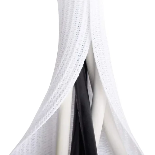 Funda para cables blanca, organizador de cables para escritorio, PC, TV, computadora, protector de cables, cubierta protectora para cables, gestión de cables para el hogar y la Oficina