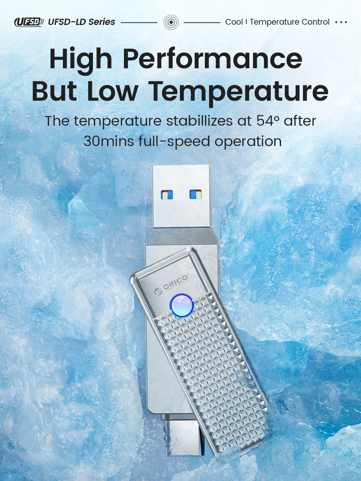 ORICO USB 3.2 405 MB/S PEN DRIVE OTG Pendrive 2 w 1 z podwójnym dyskiem Flash o dużej szybkości napędu typu C interfejsy do komputera MacBook Phone