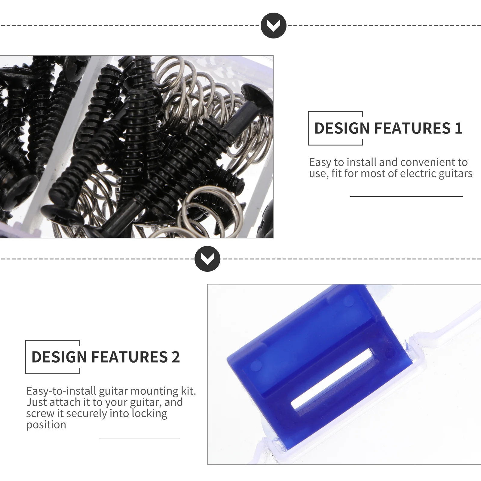 240 قطعة ملحقات الأجهزة مجموعة تركيب سميكة للجيتار الكهربائي لتقوم بها بنفسك مجموعة أدوات المسمار الربيعي طقم تركيب الجيتار