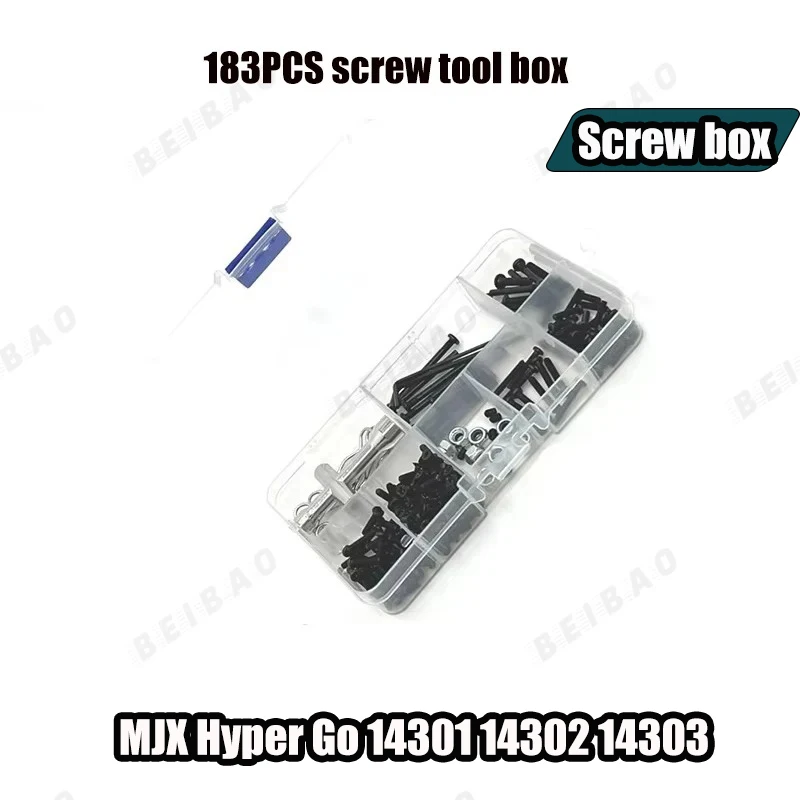MJX Hyper Go 14301 14302 14303 RC coche copa de dirección de Metal juego de brazo oscilante superior e inferior soporte de torre de choque cuerpo post piezas de mejora
