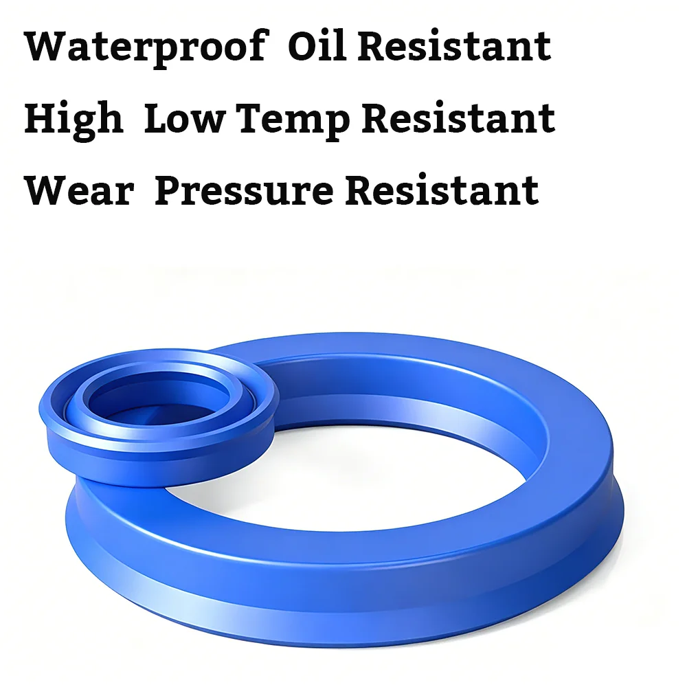 UN/UHS/UNS PU Hydraulic Oil Seal Replacement Spare Parts 16x24x5 30x40x6 8x18x6 for Excavator Forklift Cylinder Piston Rod 5Pcs
