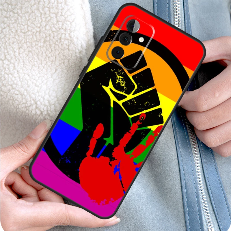 Rainbow Lesbian Pride Gay LGBT Phone Case For Samsung Galaxy A15 A25 A35 A55 A54 A34 A14 A13 A33 A53 A12 A32 A52 A71 A51