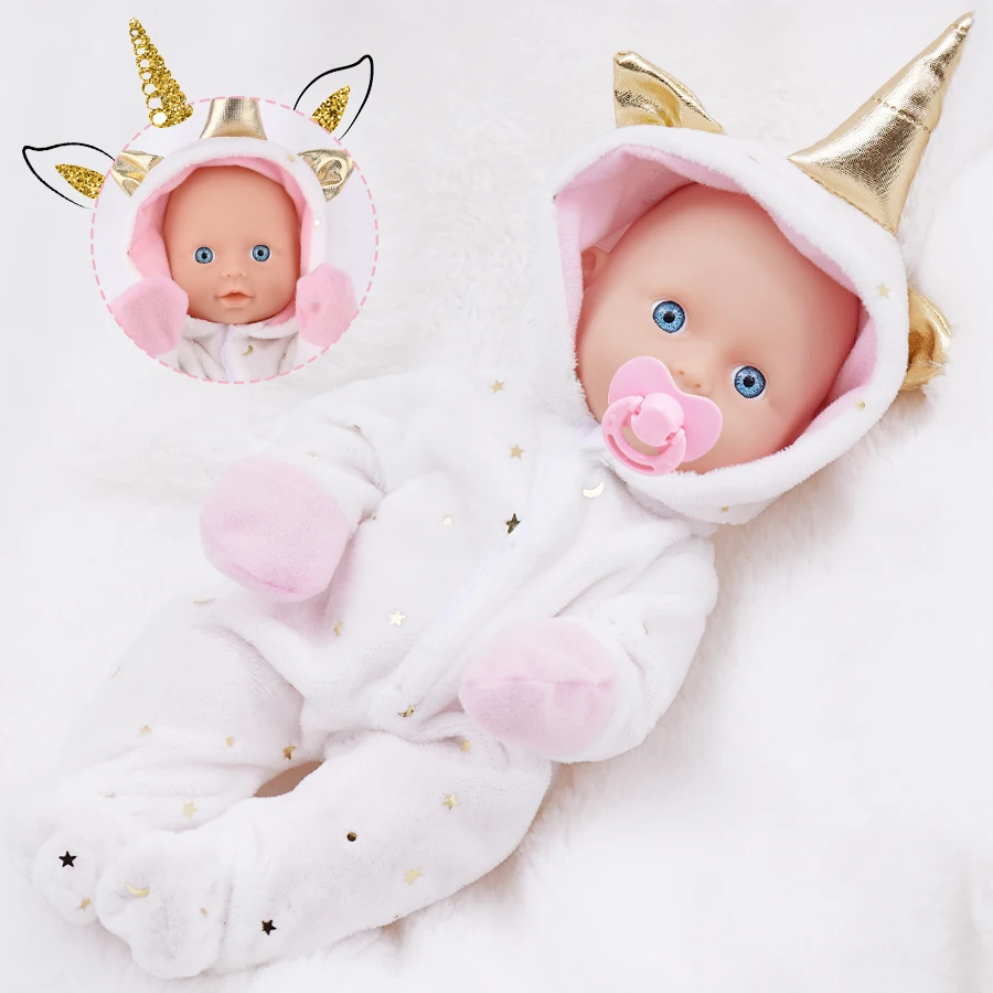 Cute 10 Inch Plush Unicorn Baby Doll 25cm Fashion Doll The Best Playmate For Your Child