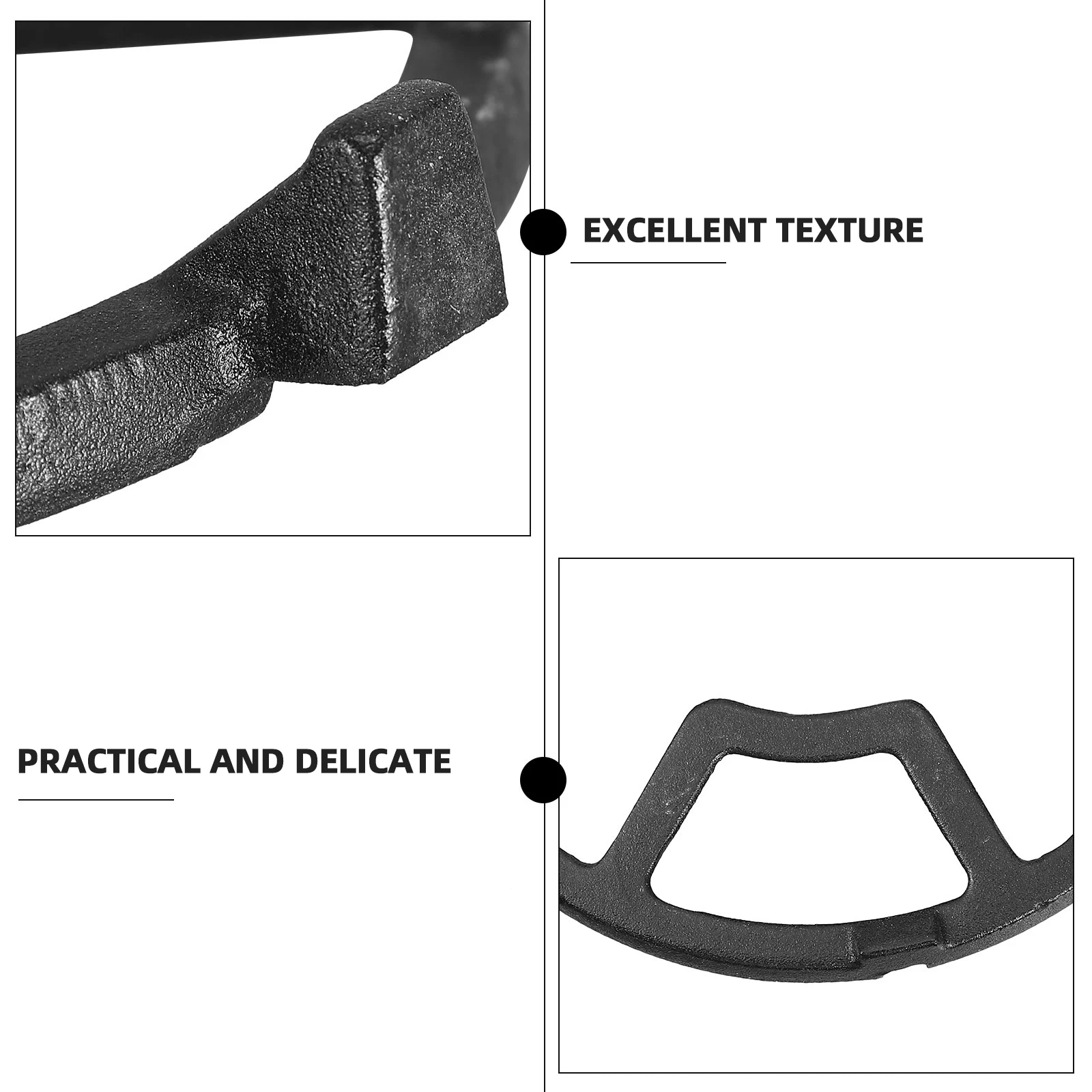 

1Pcs Cast Iron Gas Stove Burner Grate Wok Ring Stable Non-Slip Heat Resistant Kitchen Stove Rack Cast Iron Wok Ring