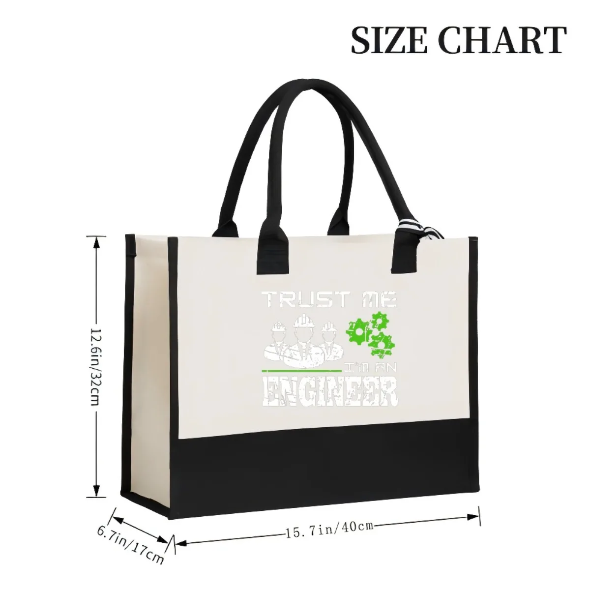 ثق بي أنا مهندس 2026 وصول جديد موضة عملية واسعة قابلة لإعادة الاستخدام حمل حقيبة نمط طباعة 2 لهجة الثقيلة كبيرة Sho