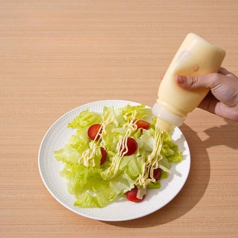Portable Squeeze Sauce Bottle, Salad Ketchup Seasoning Dispenser, Multifunctional Kitchen Condiment Storage Container