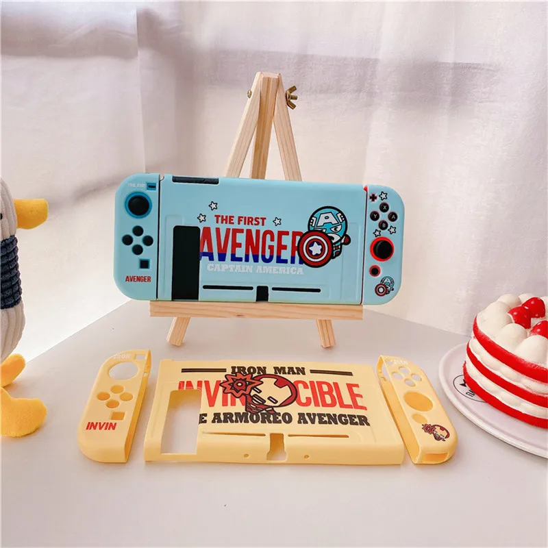 Disney สำหรับสวิทช์กรณีป้องกันแยกกล่องสำหรับอุปกรณ์ Nintendo Switch NS คอนโซล TPU Fundas