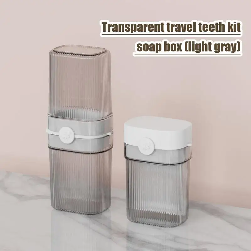 Travel Soap Container Toothbrush Case With Lid Toothbrush Cup Case And Soap Dish For Travel Business Home Camping School