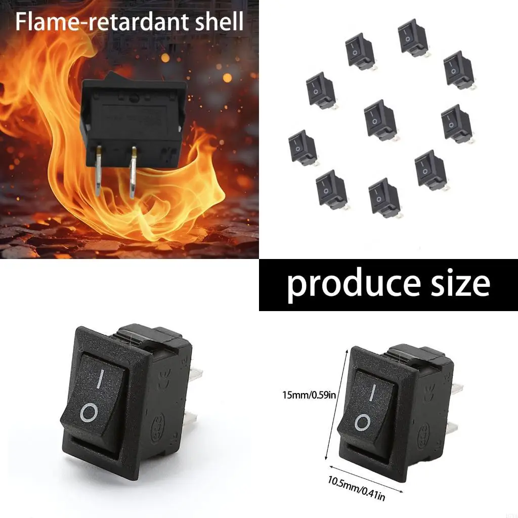 

SPST Boat Rocker Switches Momentary ON Switches, 2-Pin 2-Position ON-Off Switches,Boat Rocker Toggle Switches,250V 3A D7YA