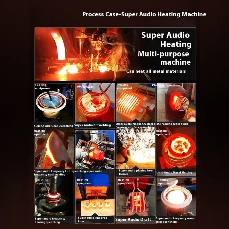 High Induction Handheld Copper Tube Welding Machine, Quenching Annealing, Medium Frequency Heating Heater Equipment