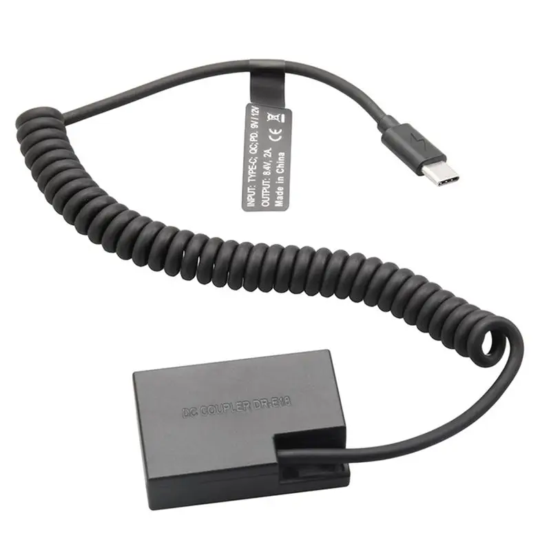 B04C-2X ACK-E18 LP-E17 DR-E18 Dummy Coupler Battery Camera Adapter For Canon 850D 800D 760D 750D 77D T6I T6S T7I X9I RP