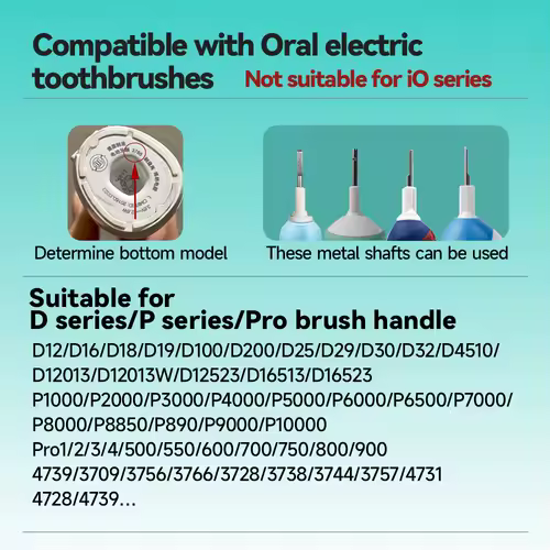 Electric Toothbrush Replacement Brush Heads for Oral Basic Cleaning -B toothbrush nozzle BristlesD100 D25 D30 D32 4739 3709 3744 - Image 3